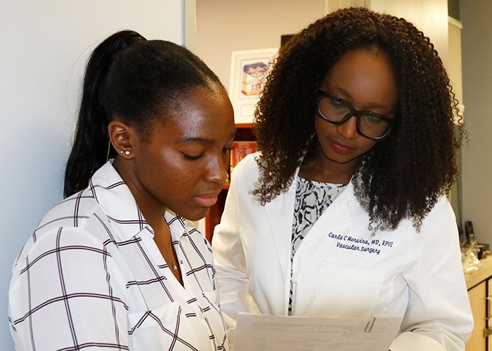 Sarah Ebirim and Dr. Carla Moreira