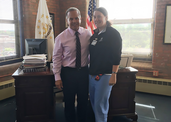 Chelsey with Congressman Cicilline