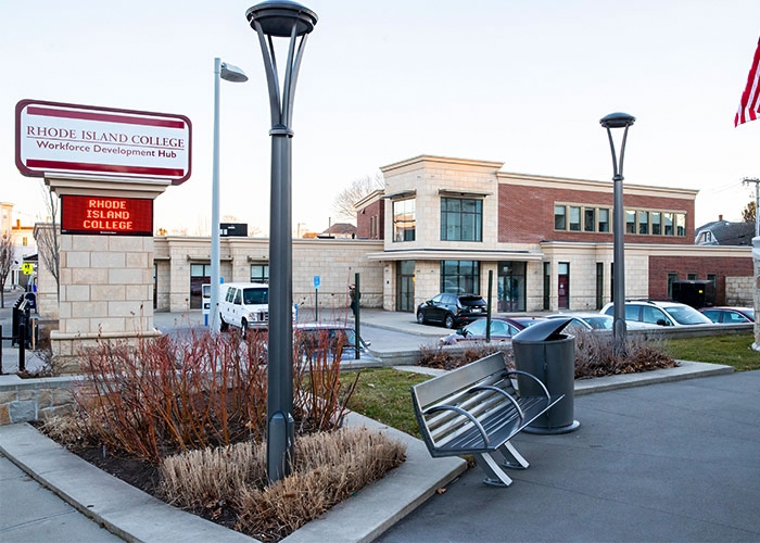 Exterior of RIC Workforce Development Hub building