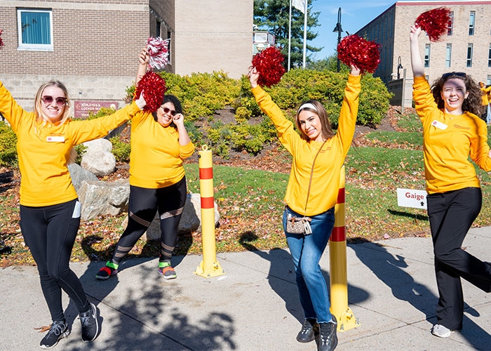 Pom pom spirit team at RIC 