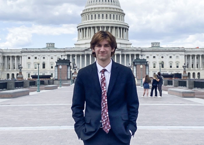 Dante DiGregorio at the Capitol in D.C.