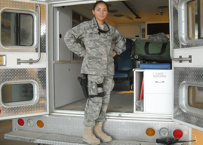 Mirna Cuellar in Air Force in Afghanistan 