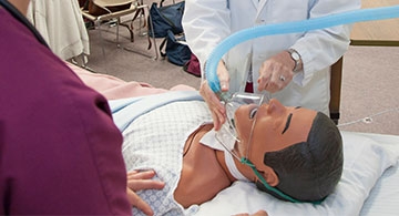 Mannequin under anesthesia