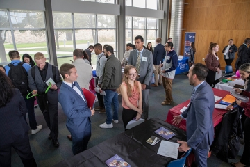 RIC School of Business students and job and internship fair