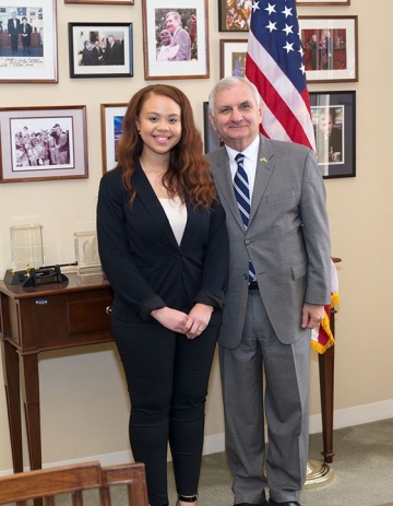 Lorraine with U.S. Senator Reed