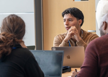 Second pic of Sebastian Coso at Housing Hackathon at RIC 