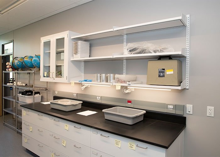 View of lab inside Clarke Science