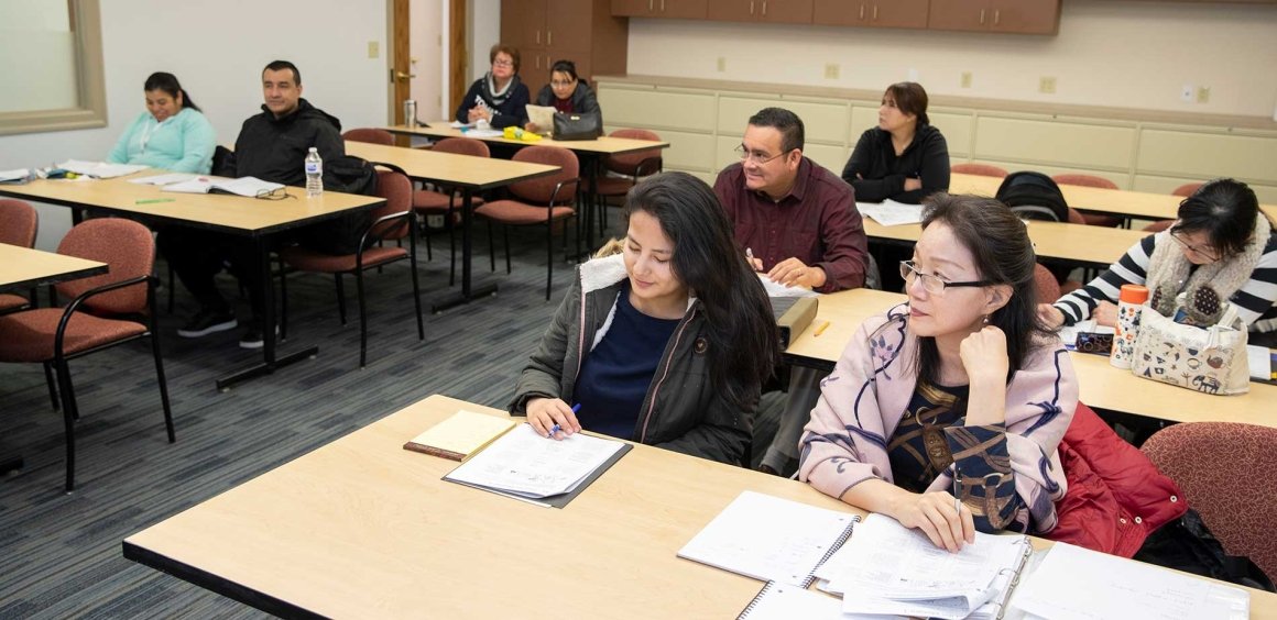 Students at Central Falls Workforce Hub