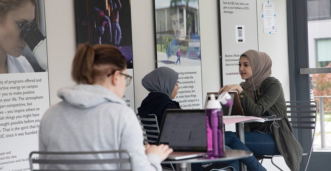 Students talking