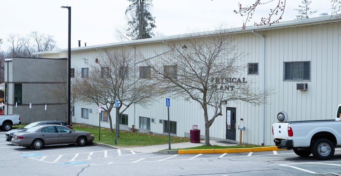 Exterior of Physical Plant building