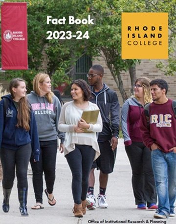 Group of six RIC students talking and walking on the quad