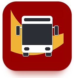 RIC Shuttle App icon of a bus/shuttle