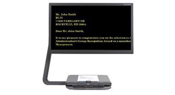 Optelec Clearview C Speech unit showing monitor