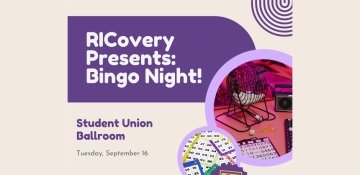 Bingo cards and cage RICovery event