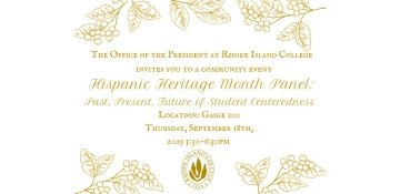 Hispanic Heritage Month Panel invitation September 18