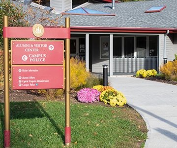 Alumni and Visitor Center building exterior