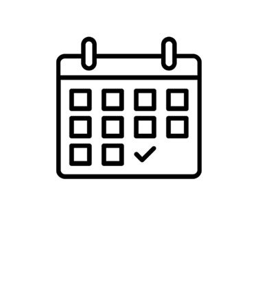 Calendar with marked date icon