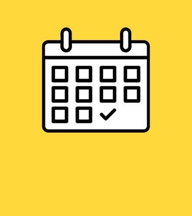 Calendar with marked date icon