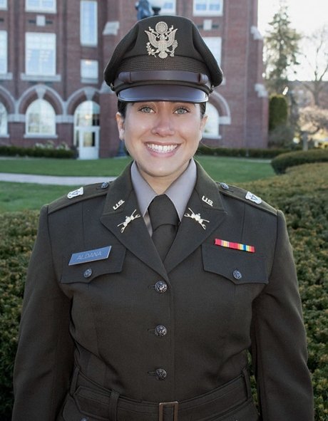 Genesis Aldana in her ARMY Uniform