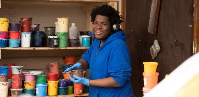 After-school art class