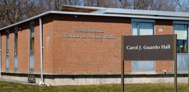 Exterior of the School of Social Work Building