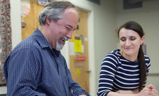 RIC graduate students in work group