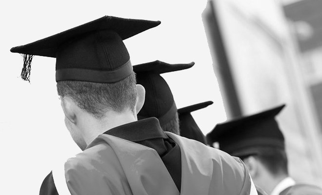 Graduates in regalia