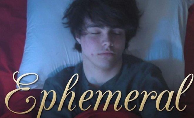 Ephemeral - view of young man sleeping