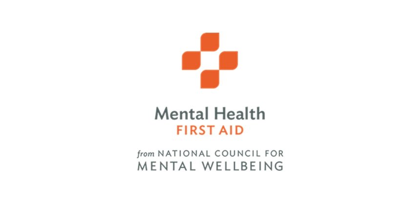 Mental Health First Aid icon four orange squares