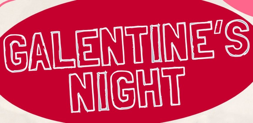 Galentine's Night text graphic