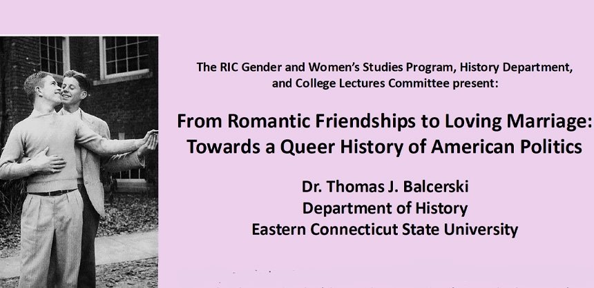 JFK as a young man embracing another male