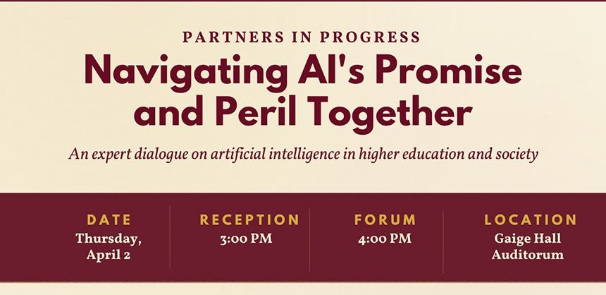 Partners in Progress: Navigating AI's Promise and Peril Together, Presidential Forum banner