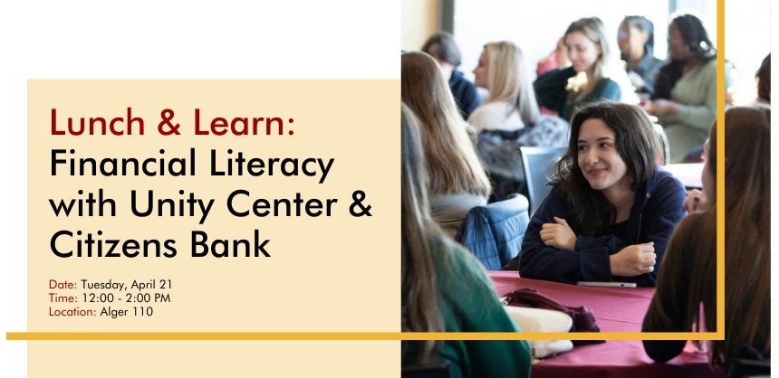 Female student with arms folded sitting in classroom with others