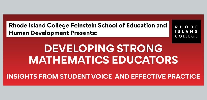 FSEHD Banner for Mathematics Educators workshop